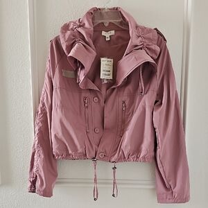 TAFFETTA SHAWL BEBE SPORT JACKET IN MAUVE.
